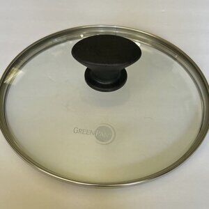 Green Pan Glass Replacement Lid Black Knob Jumbo Skillet Pan